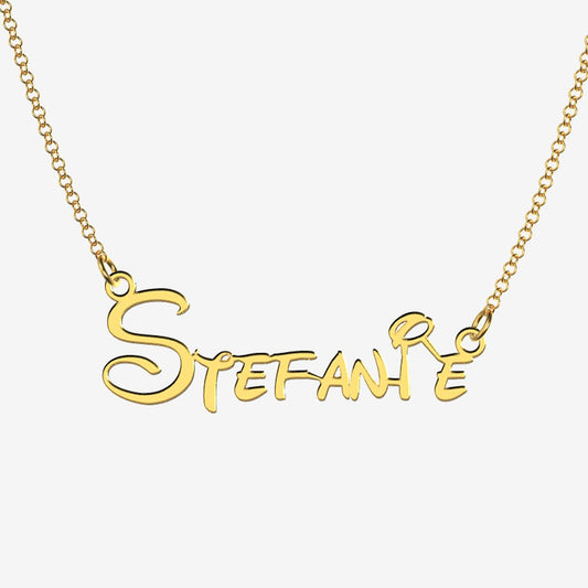 Stefanie - Handmade Personalized Princess Style Name Necklace