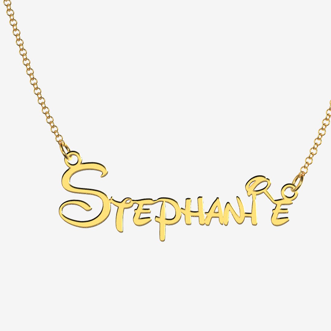 Stephanie - Handmade Personalized Princess Style Name Necklace