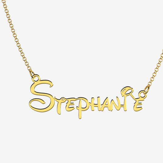 Stephanie - Handmade Personalized Princess Style Name Necklace