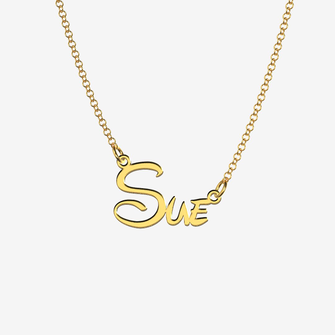 Sue - Handmade Personalized Princess Style Name Necklace