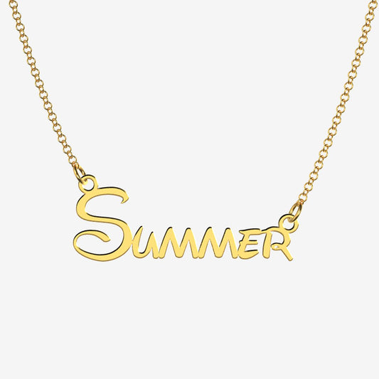 Summer - Handmade Personalized Princess Style Name Necklace