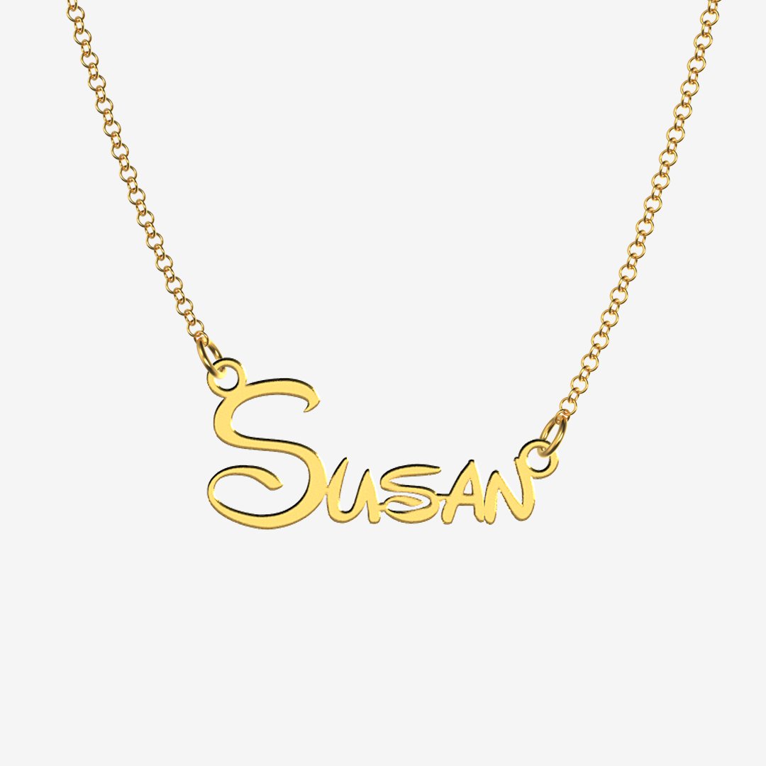 Susan - Handmade Personalized heart Style Name Necklace