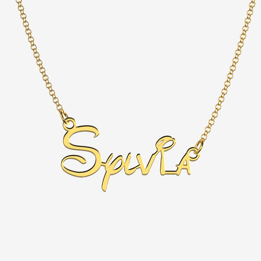 Sylvia - Handmade Personalized Princess Style Name Necklace