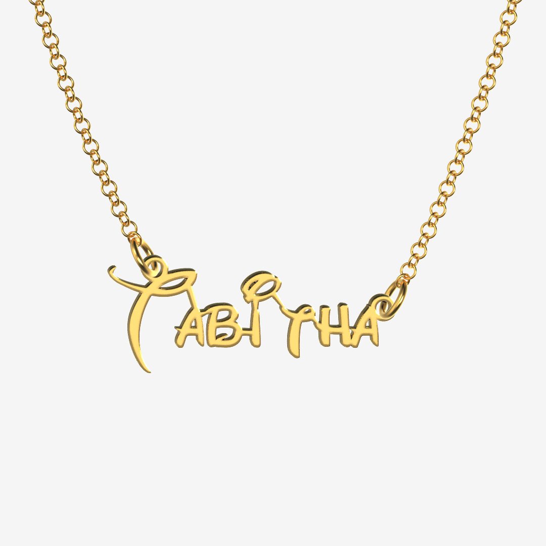 Tabitha - Handmade Personalized Princess Style Name Necklace