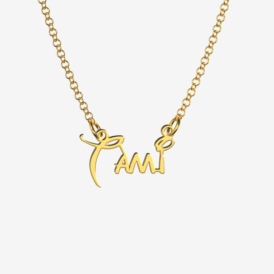 Tami - Handmade Personalized Princess Style Name Necklace