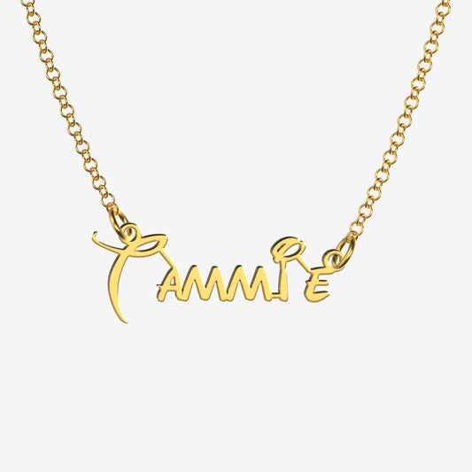 Tammie - Handmade Personalized Princess Style Name Necklace