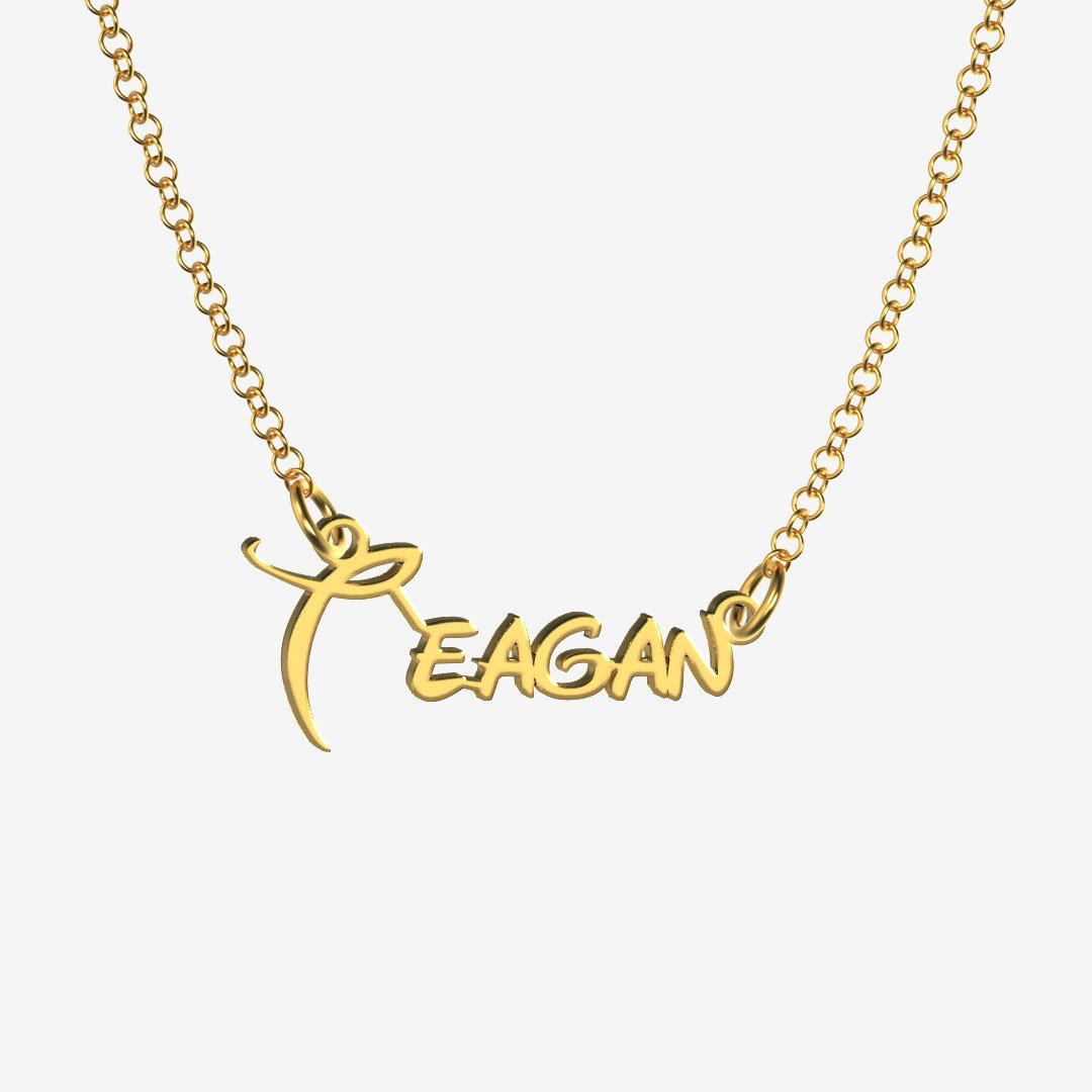 Teagan - Handmade Personalized Princess Style Name Necklace