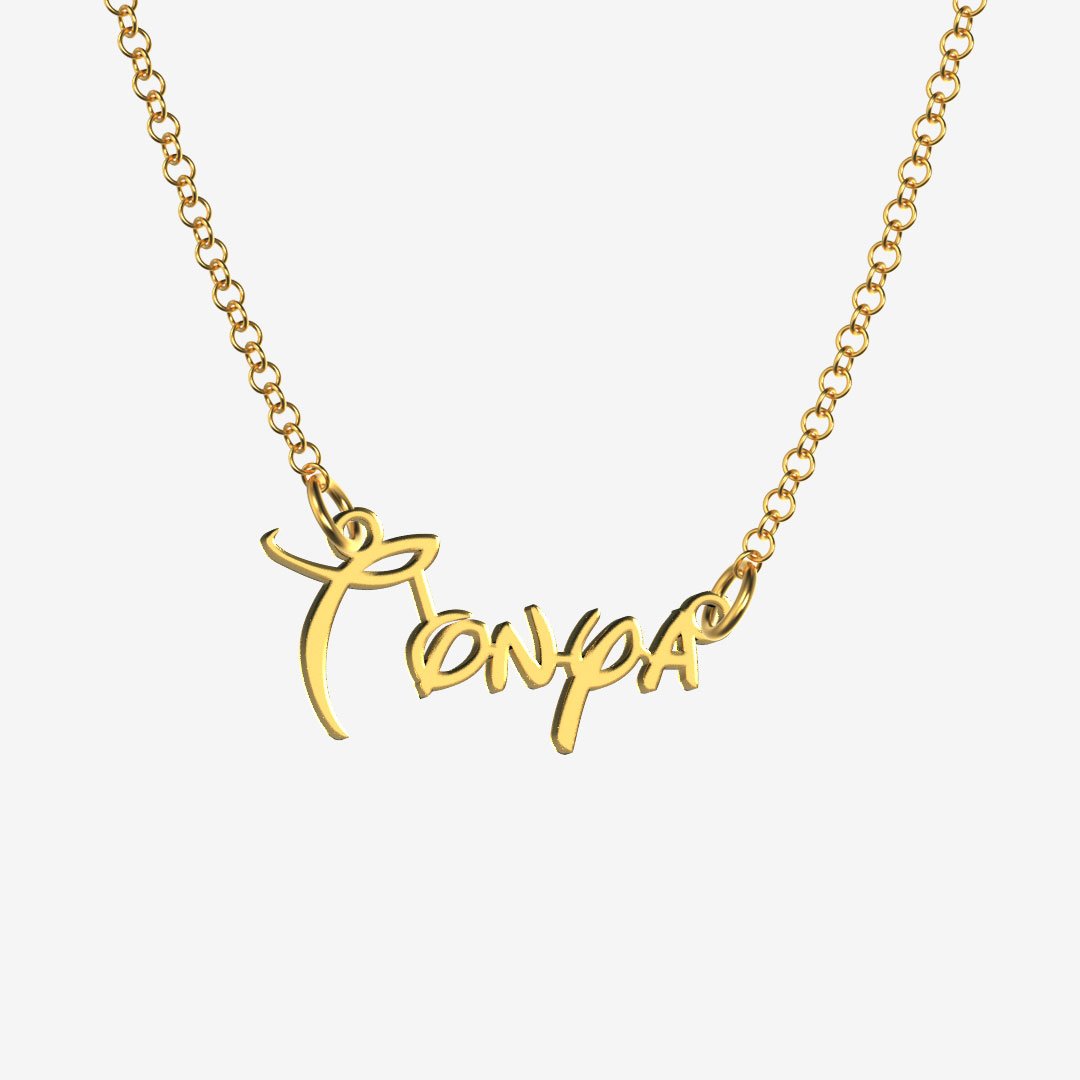Tonya - Handmade Personalized Princess Style Name Necklace