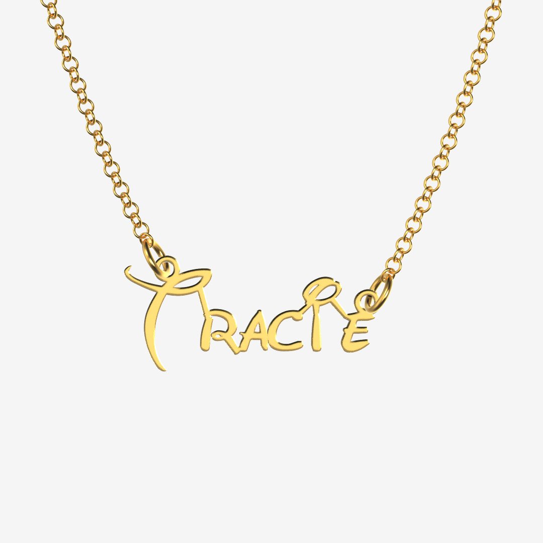 Tracie - Handmade Personalized Princess Style Name Necklace