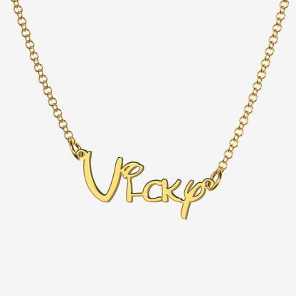 Vicky - Handmade Personalized Princess Style Name Necklace