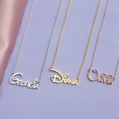 Jazmin - Handmade Personalized Princess Style Name Necklace