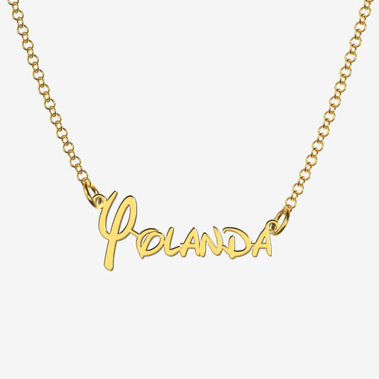 Yolanda - Handmade Personalized Princess Style Name Necklace