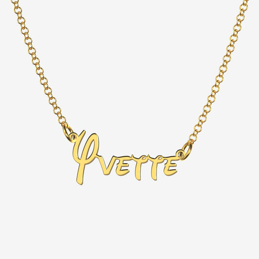 Yvette - Handmade Personalized Princess Style Name Necklace