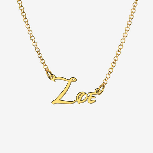 Zoe - Handmade Personalized Princess Style Name Necklace